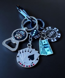1004ST（イチマルマルヨンエスティー）の「カジノゲーム カラビナ キーリング（チャーム）」