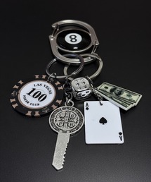 1004ST（イチマルマルヨンエスティー）の「カジノゲーム カラビナ キーリング（チャーム）」