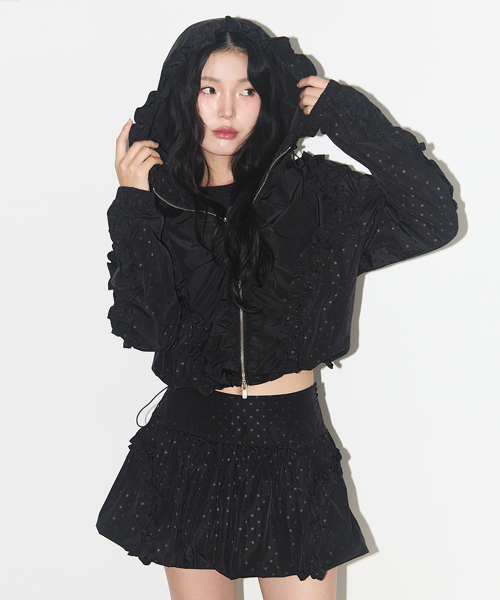 ILLIGO（イリゴ）の「フリルドットバルーンスカートブラック（スカート・レディース・その他・SMALL/MEDIUM）」の3枚目の写真