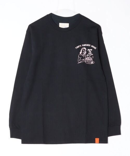 ROSE BUD（ローズバッド）の「Tony Taizsun TONY'S PANCAKE HOUSE LS TEE（Tシャツ/カットソー・レディース・ブラック/ホワイト・M/L/XL）」の2枚目の写真