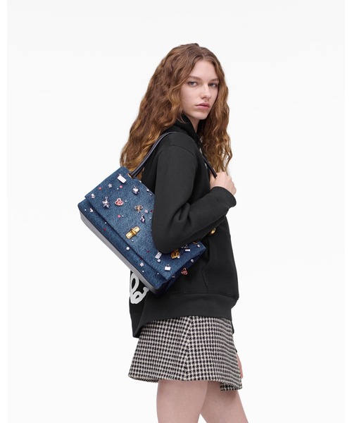 TRINKET CHARM DENIM LARGE DUAL BAG/ザ トリンケット チャーム デニム