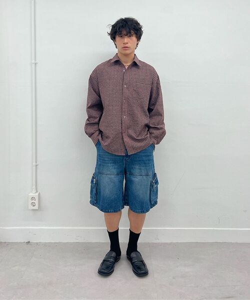 Millo Archive（ミロ アーカイブ）の「ハードタックスナップバミューダパンツ[ウォッシュドブラック]（その他パンツ・メンズ・その他・MEDIUM/LARGE/X-LARGE）」の8枚目の写真