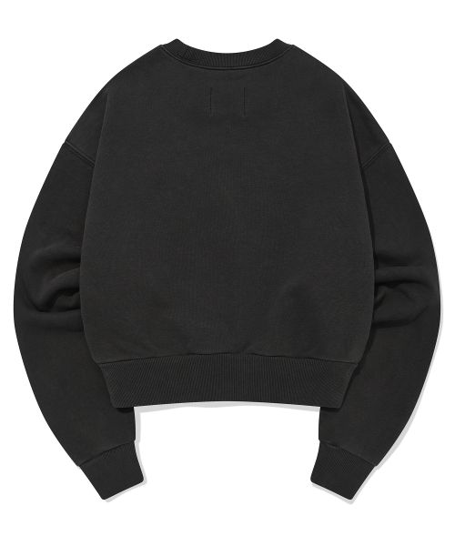Retriever Club（レトリーバークラブ）の「HEART CROP CREWNECK [PIGMENT BLACK]（スウェット・レディース・その他・SMALL/MEDIUM）」の3枚目の写真