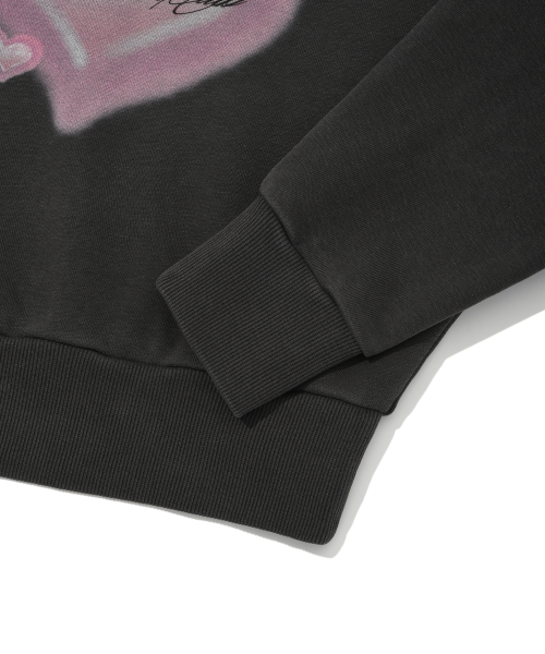 Retriever Club（レトリーバークラブ）の「HEART CROP CREWNECK [PIGMENT BLACK]（スウェット・レディース・その他・SMALL/MEDIUM）」の6枚目の写真