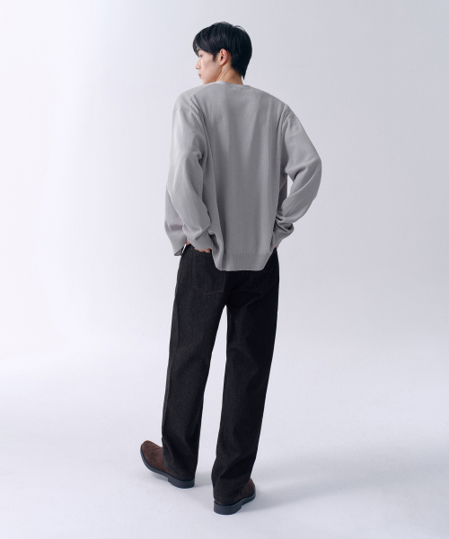 MUSINSA STANDARD（ムシンサスタンダード）の「レギュラーフィットデニムパンツ [ロー ブラック]（デニムパンツ・メンズ・その他・26/27/28/29/30/31/32/33/34/36/38/40/42）」の8枚目の写真