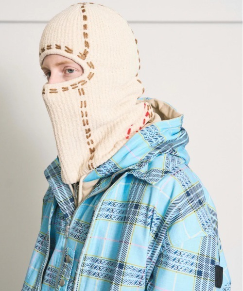 PHINGERIN（フィンガリン）の「PG1 BALACLAVA（ニットキャップ/ビーニー・メンズ・ベージュ/ネイビー/バーガンディー・FREE）」の10枚目の写真