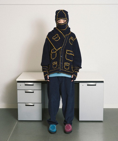 PHINGERIN（フィンガリン）の「PG1 BALACLAVA（ニットキャップ/ビーニー・メンズ・ベージュ/ネイビー/バーガンディー・FREE）」の4枚目の写真