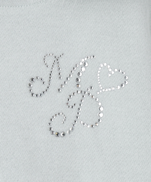 ラメ裏毛 フェイクファーフードZIPパーカ（パーカー）｜mezzo piano