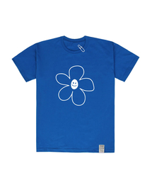 GRAVER（グレーバー）の「[UNISEX] SMALL DRAWING SMILE WHITE CLIP SHORT SLEEVE T-SHIRT_COBALT BLUE（Tシャツ/カットソー・メンズ）」