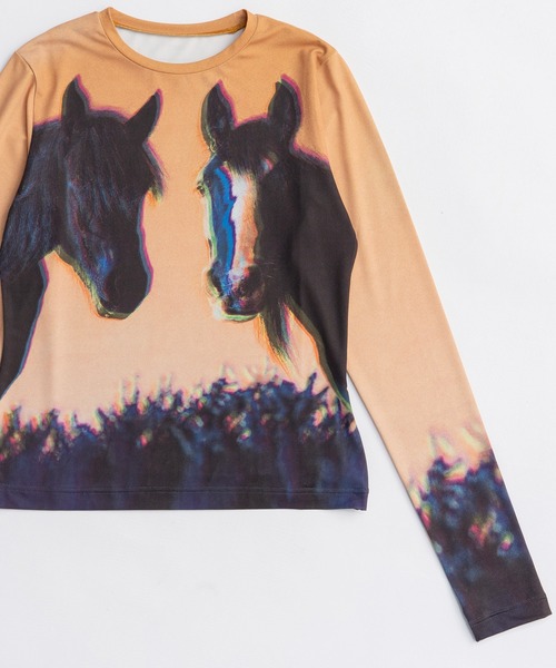 Twin Horse Skin Top/ツインホーススキントップ（Tシャツ/カットソー