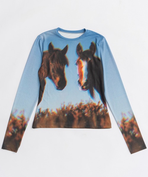 Twin Horse Skin Top/ツインホーススキントップ（Tシャツ/カットソー