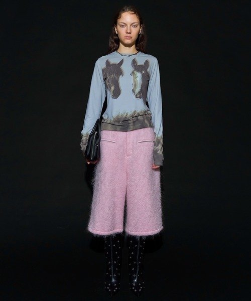 【MAISONSPECIAL】ツインホーススキントップ【新作】 Twin Horse Skin Top/ツインホーススキントップ（Tシャツ/カットソー