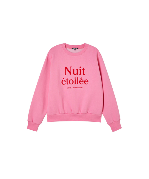 LAP（ラップ）の「フロッピ起毛ラウンドマンツーマン AR4CTA64（スウェット・レディース・ピンク/チャコール・FREE）」の2枚目の写真