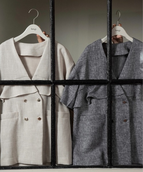 ブランド古着】lawgy｜ラウジーのテーラードジャケット（ベージュ系