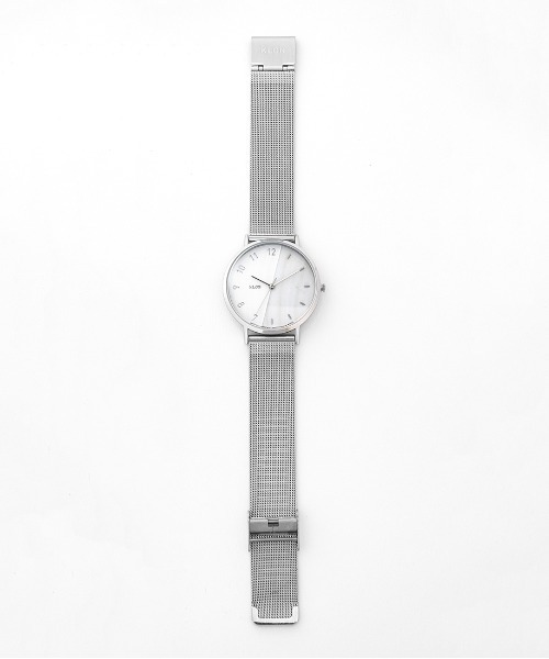 KLON(クローン)の「KLON CONNECTION HALFSHELL LATTER -SILVER MESH- 38mm(アナログ腕時計・レディース・シルバー・FREE)」の3枚目の写真