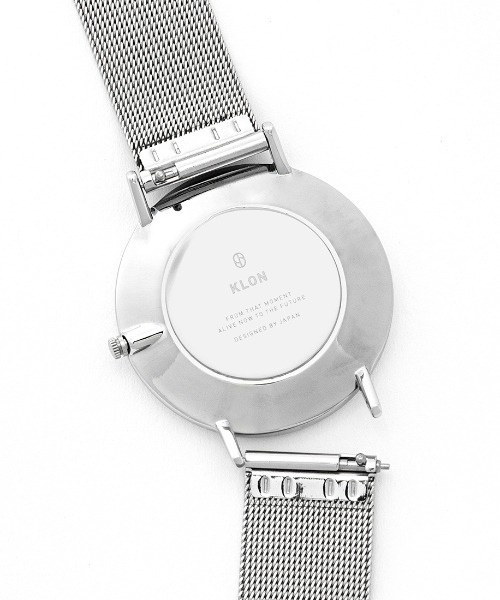 KLON(クローン)の「KLON CONNECTION HALFSHELL LATTER -SILVER MESH- 38mm(アナログ腕時計・レディース・シルバー・FREE)」の6枚目の写真