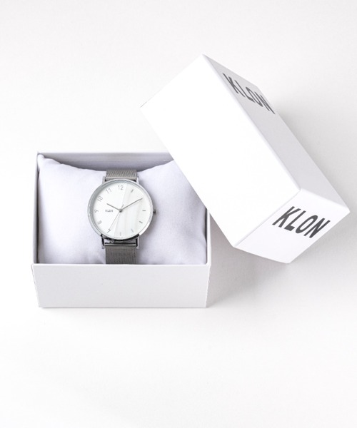 KLON(クローン)の「KLON CONNECTION HALFSHELL LATTER -SILVER MESH- 38mm(アナログ腕時計・レディース・シルバー・FREE)」の7枚目の写真