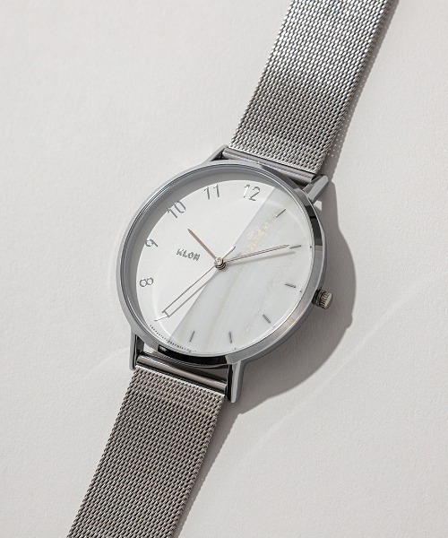 KLON(クローン)の「KLON CONNECTION HALFSHELL LATTER -SILVER MESH- 38mm(アナログ腕時計・レディース・シルバー・FREE)」の8枚目の写真