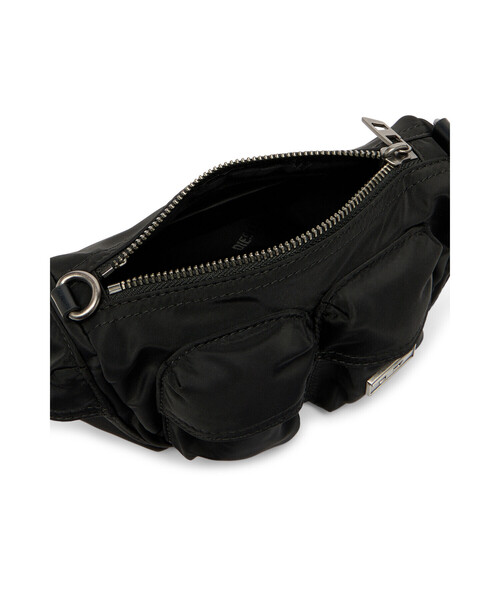 DIESEL（ディーゼル）の「メンズ クロスボディバッグ XS MULTI-PKTS CROSSBODY XS X（ボディバッグ/ウエストポーチ・メンズ・ブラック・FREE）」の6枚目の写真
