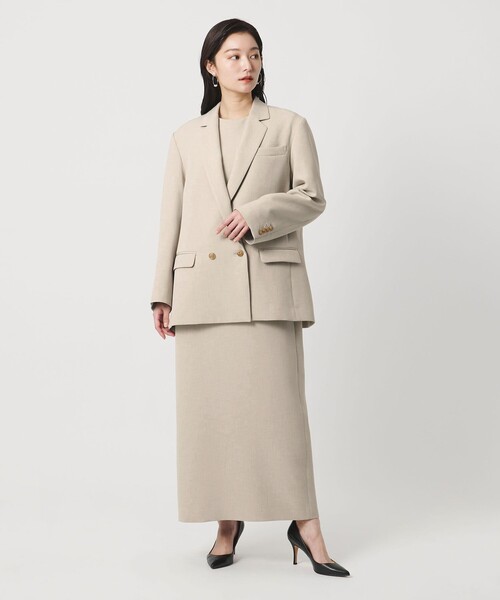 MARW UNITED ARROWS（マルゥ ユナイテッドアローズ）の「＜MARW UNITED ARROWS＞5分袖 ロング ワンピース（ワンピース・レディース・ナチュラル/ネイビー/ダークグレー・38/36/34）」の6枚目の写真