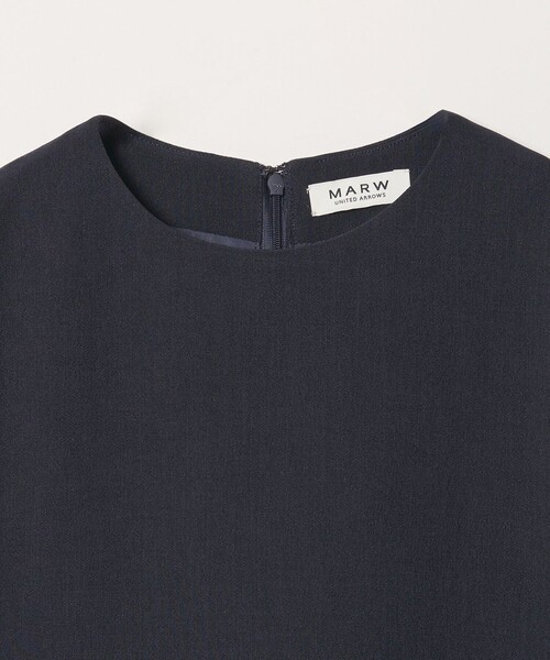 MARW UNITED ARROWS(マルゥ ユナイテッドアローズ)の「<MARW UNITED ARROWS>5分袖 ロング ワンピース(ワンピース・レディース・ナチュラル/ネイビー/ダークグレー・38/36/34)」の7枚目の写真