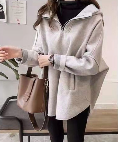 SallyLunn(サリーラン)の「フードジッププルオーバートップス(Tシャツ/カットソー・レディース・イエロー/ブルー/グレー・LARGE/MEDIUM)」の4枚目の写真