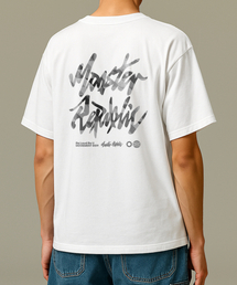 ヴィンテージサークルロゴミックスグレーTシャツホワイト_8109