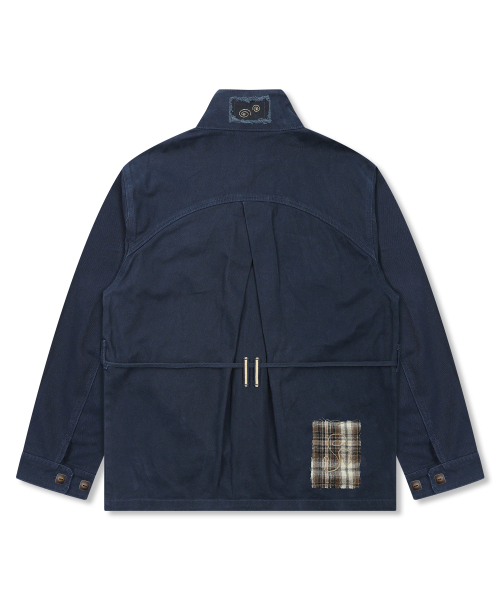 RuNaKi'Hu'(ルナキフ)の「WXJ032 ハイネチェック配色ウォッシングコットンジャケット (NAVY)(その他アウター・レディース・その他・1/2)」の5枚目の写真