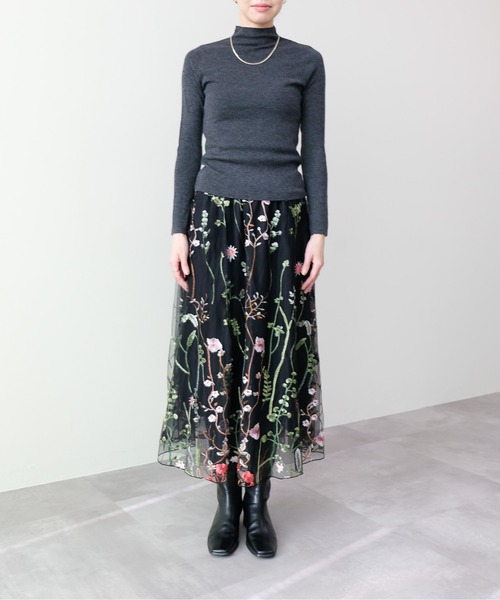 DOLLUPOOPS(ドールアップウップス)の「ソフトタッチハイネックニット(ニット/セーター・レディース・ブラック/チャコールグレー/オフホワイト・FREE)」の20枚目の写真