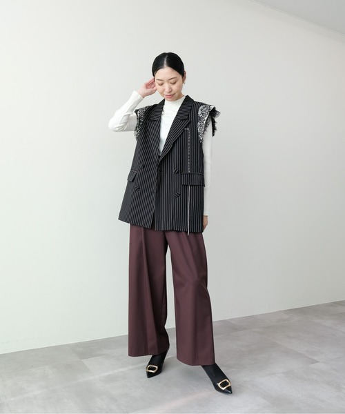 DOLLUPOOPS(ドールアップウップス)の「ソフトタッチハイネックニット(ニット/セーター・レディース・ブラック/チャコールグレー/オフホワイト・FREE)」の7枚目の写真