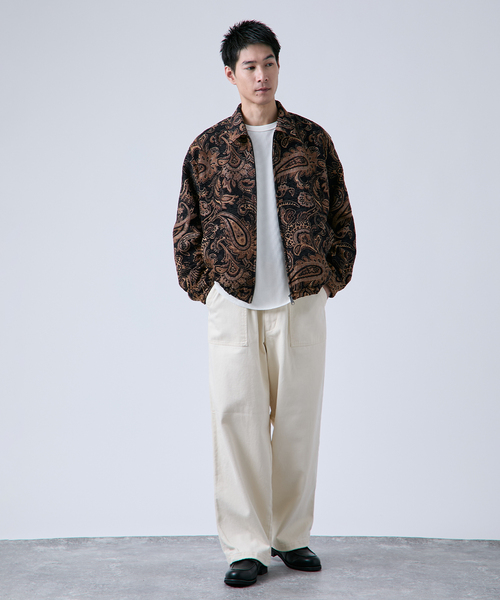 B.C STOCK（ベーセーストック）の「《追加》ゴブラン スイングトップブルゾン（ブルゾン・メンズ・ベージュ/ブラック/アイボリー/ブラウン・MEDIUM/LARGE）」の5枚目の写真