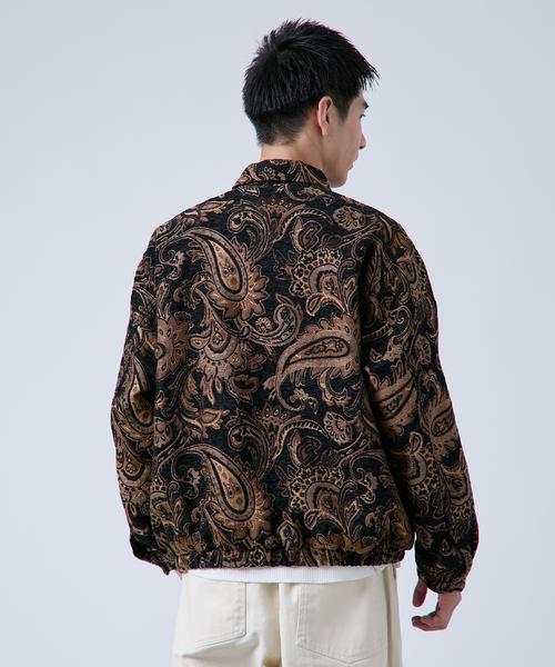 B.C STOCK（ベーセーストック）の「《追加》ゴブラン スイングトップブルゾン（ブルゾン・メンズ・ベージュ/ブラック/アイボリー/ブラウン・MEDIUM/LARGE）」の8枚目の写真