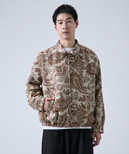 B.C STOCK（ベーセーストック）の「《追加》ゴブラン スイングトップブルゾン（ブルゾン・メンズ・ベージュ/ブラック/アイボリー/ブラウン・MEDIUM/LARGE）」の11枚目の写真