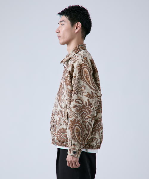 B.C STOCK（ベーセーストック）の「《追加》ゴブラン スイングトップブルゾン（ブルゾン・メンズ・ベージュ/ブラック/アイボリー・MEDIUM/LARGE）」の4枚目の写真