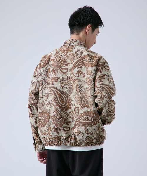 B.C STOCK（ベーセーストック）の「《追加》ゴブラン スイングトップブルゾン（ブルゾン・メンズ・ベージュ/ブラック/アイボリー・MEDIUM/LARGE）」の5枚目の写真