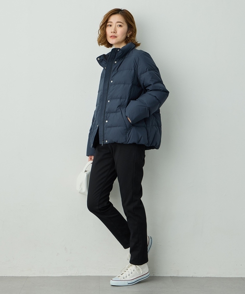 Petit Honfleur(プチオンフルール)の「ショートダウンジャケット【撥水・ダウン80%・フェザー20%】(その他アウター・レディース・アイボリー/ベージュ/ネイビー・11号/9号/13号)」の12枚目の写真