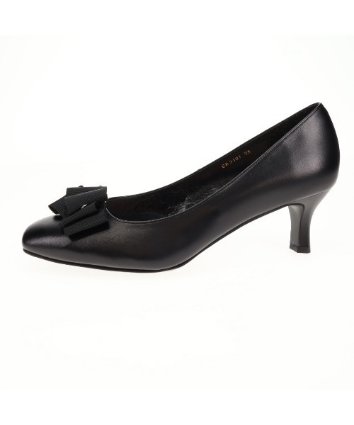 卑弥呼（ヒミコ）の「【卑弥呼】【撥水】リボンモチーフパンプス（パンプス・レディース・ブラック/ライトグレー/ネイビー・21.5cm/22.0cm/22.5cm/23.0cm/23.5cm/24.0cm/24.5cm/25.0cm/25.5cm/26.0cm/26.5cm）」の6枚目の写真