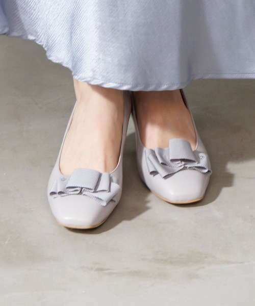 卑弥呼（ヒミコ）の「【卑弥呼】【撥水】リボンモチーフパンプス（パンプス・レディース・ブラック/ライトグレー/ネイビー・21.5cm/22.0cm/22.5cm/23.0cm/23.5cm/24.0cm/24.5cm/25.0cm/25.5cm/26.0cm/26.5cm）」の12枚目の写真