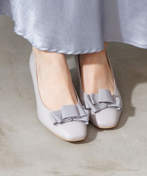 卑弥呼（ヒミコ）の「【卑弥呼】【撥水】リボンモチーフパンプス（パンプス・レディース・ブラック/ライトグレー/ネイビー・21.5cm/22.0cm/22.5cm/23.0cm/23.5cm/24.0cm/24.5cm/25.0cm/25.5cm/26.0cm/26.5cm）」の13枚目の写真