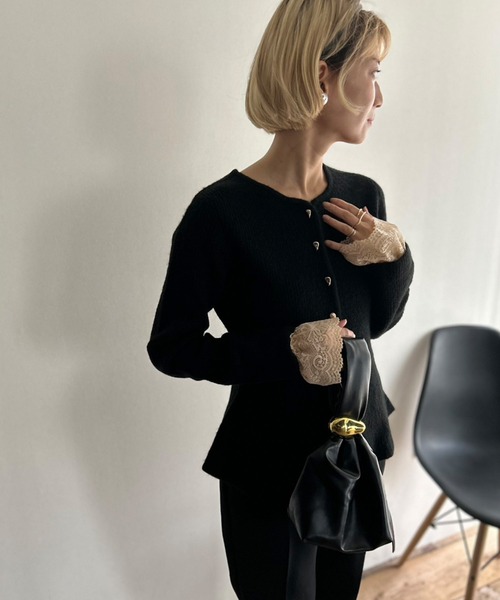 Kotoe（コトエ）の「ストレッチレース 付け袖 ショートアームカバー（アームカバー・レディース・ベージュ/ブラック/ホワイト・FREE）」の15枚目の写真