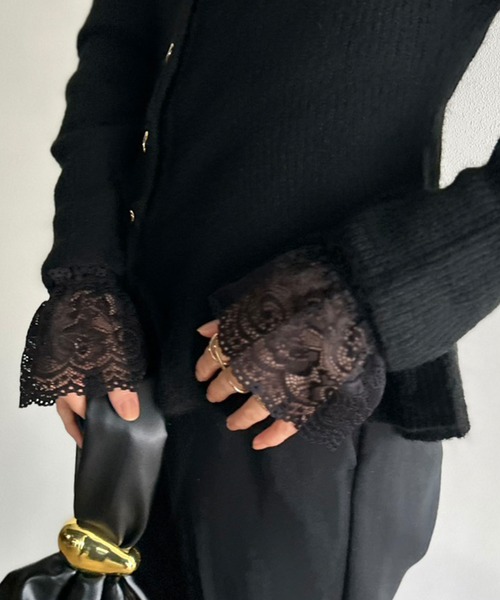 Kotoe（コトエ）の「ストレッチレース 付け袖 ショートアームカバー（アームカバー・レディース・ベージュ/ブラック/ホワイト・FREE）」の20枚目の写真