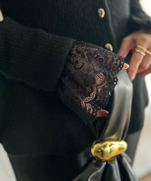Kotoe（コトエ）の「ストレッチレース 付け袖 ショートアームカバー（アームカバー・レディース・ベージュ/ブラック/ホワイト・FREE）」の21枚目の写真