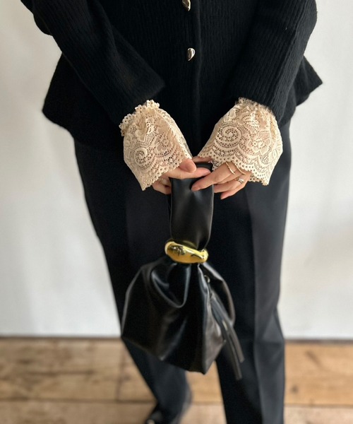 Kotoe（コトエ）の「ストレッチレース 付け袖 ショートアームカバー（アームカバー・レディース・ベージュ/ブラック/ホワイト・FREE）」の13枚目の写真