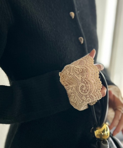 Kotoe（コトエ）の「ストレッチレース 付け袖 ショートアームカバー（アームカバー・レディース・ベージュ/ブラック/ホワイト・FREE）」の14枚目の写真