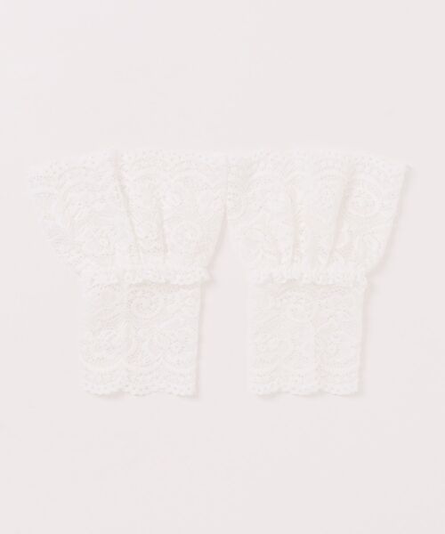 Kotoe（コトエ）の「ストレッチレース 付け袖 ショートアームカバー（アームカバー・レディース・ベージュ/ブラック/ホワイト・FREE）」の4枚目の写真