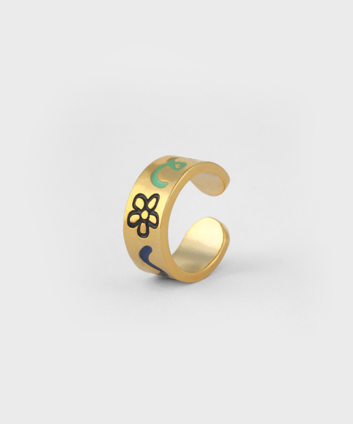 NONENON（ノンノン）の「DOODLE EARCUFF(5mm) SILVER925(18K GOLD PLATED)（ピアス（両耳用）・レディース・その他・FREE）」の2枚目の写真