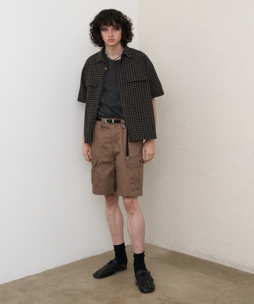 NOUN（ノウン）の「cargo shorts (brown)（その他パンツ・メンズ・その他・1/2/O）」の2枚目の写真