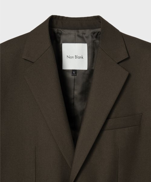 NONBLANK(ノンブランク)の「NSセミオーバーフィットブレザー_BROWN(テーラードジャケット・メンズ・その他・MEDIUM/LARGE/X-LARGE)」の3枚目の写真