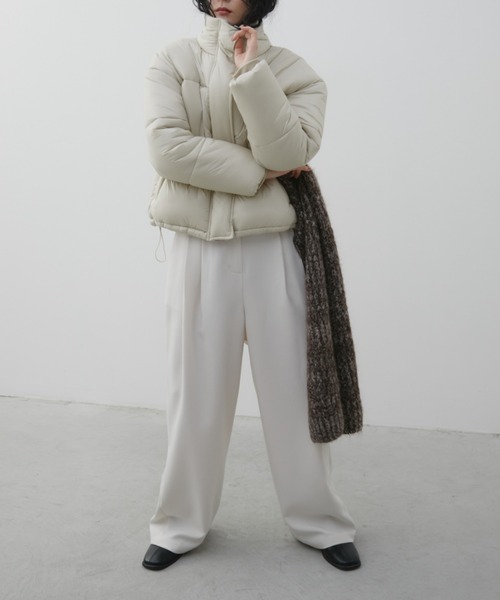 Aunt Marie's（アントマリーズ）の「中綿モンスターショートブルゾン（ブルゾン・レディース・ネイビー/ブラウン/アイボリー/ブラック・FREE）」の12枚目の写真