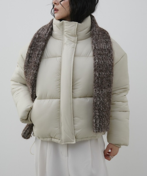 Aunt Marie's（アントマリーズ）の「中綿モンスターショートブルゾン（ブルゾン・レディース・ネイビー/ブラウン/アイボリー/ブラック・FREE）」の10枚目の写真